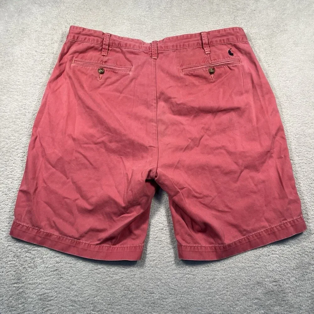 Polo‎ Ralph Lauren Chino Shorts Mens 36 Red Relaxed Fit Cotton Twill Pony Logo